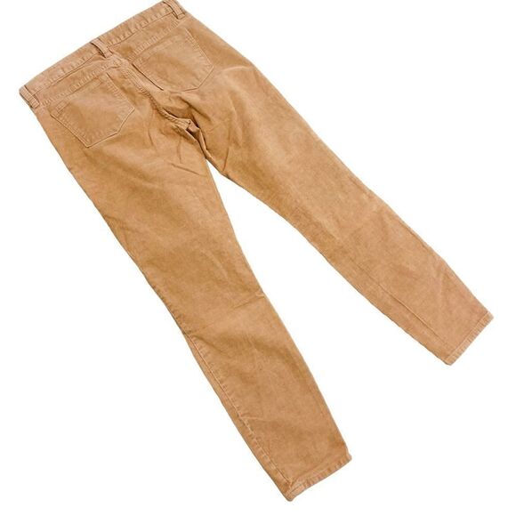 J Crew stretch cotton tan 5 pocket corduroy skinny mid rise pants size 26 - Picture 2 of 8